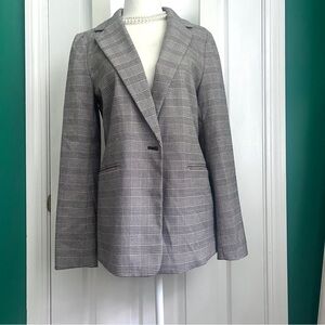 GAP Grey Plaid Women’s Blazer Jacket size 2